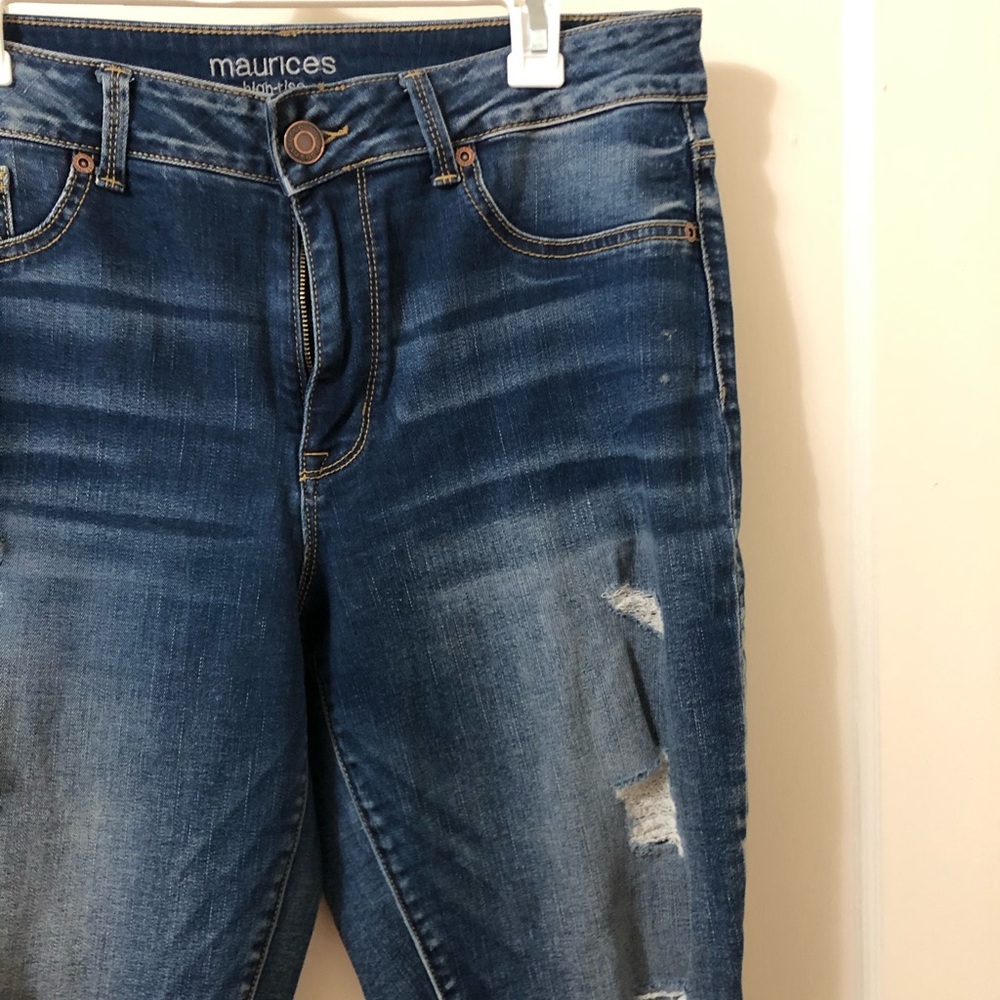 High rise skinny jeans